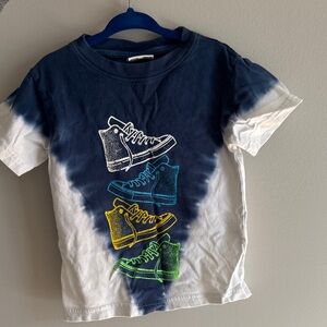 Stylish Kids' Blue and White Sneaker Tee